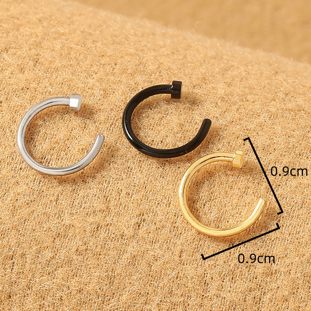 Fashion Geometric Stainless Steel Plating Nose Ring 1 Piece display picture 12