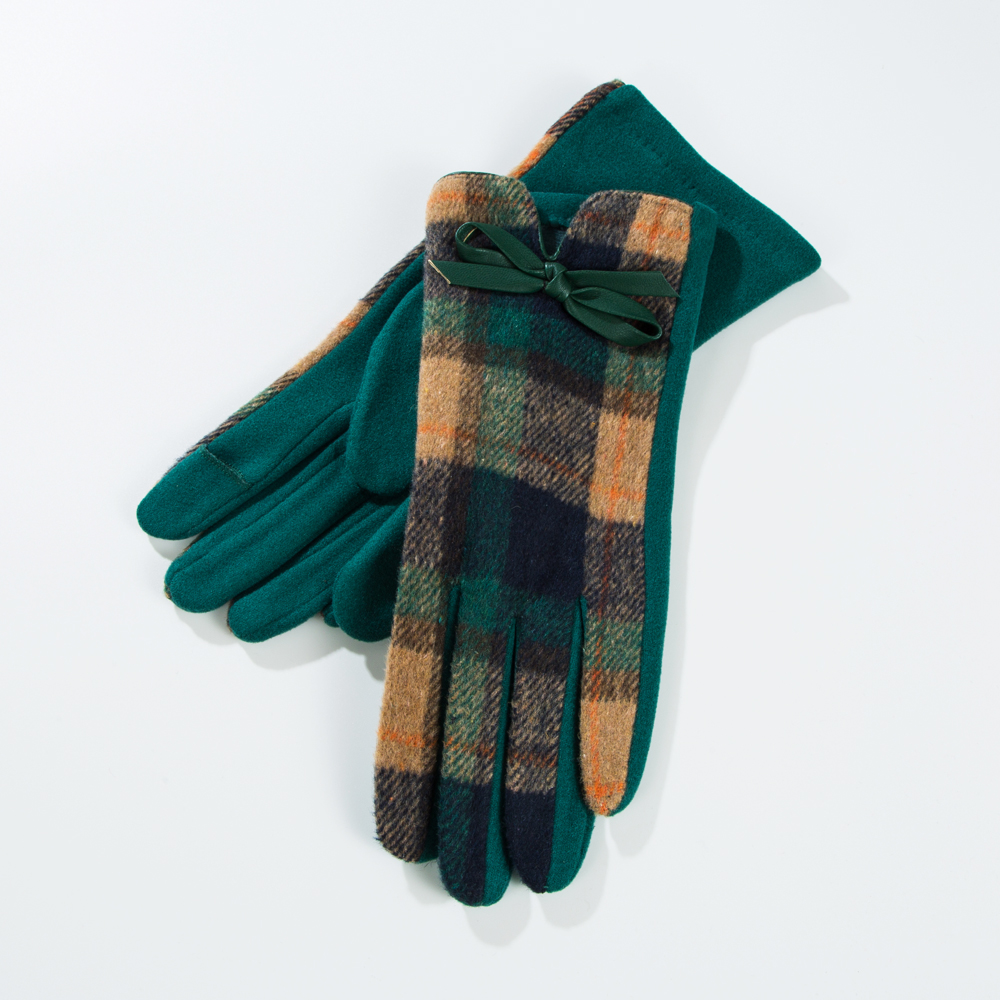 Women's Vintage Style Tartan Cotton Polyester Gloves 1 Pair display picture 7