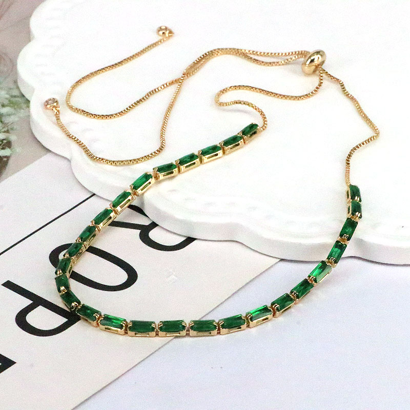 Fashion Geometric Copper Gold Plated Zircon Necklace 1 Piece display picture 10