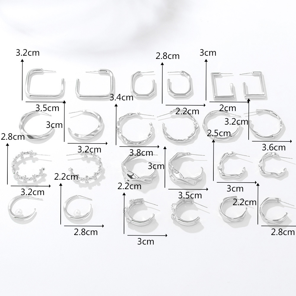 Fashion Geometric Alloy Plating Women's Ear Studs 1 Pair display picture 1