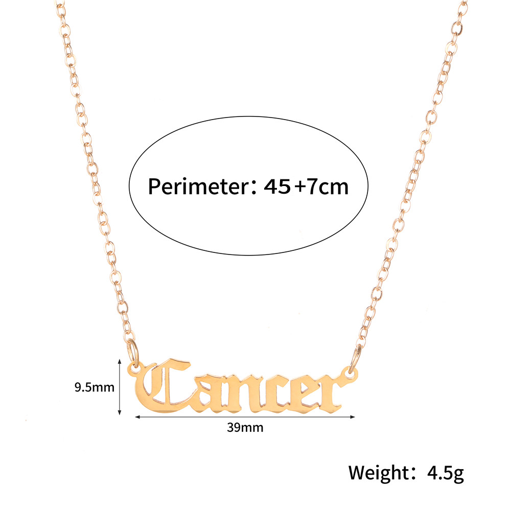 Fashion Constellation Alloy Women's Pendant Necklace 1 Piece display picture 3