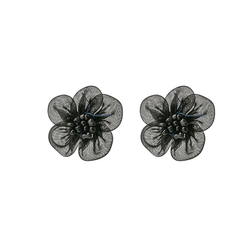 Simple Style Flower Cloth Lace Women's Ear Studs 1 Pair display picture 1
