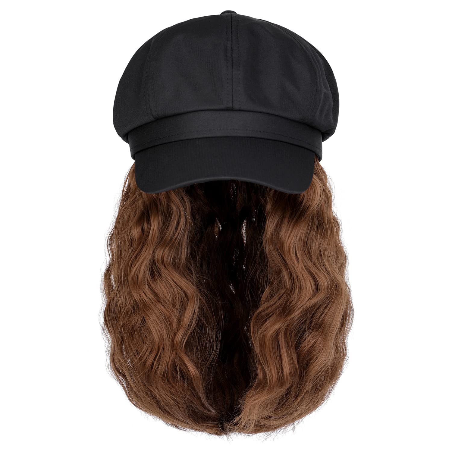 Women's Casual Fashion Brown White Casual Party High Temperature Wire Curls Wigs display picture 6