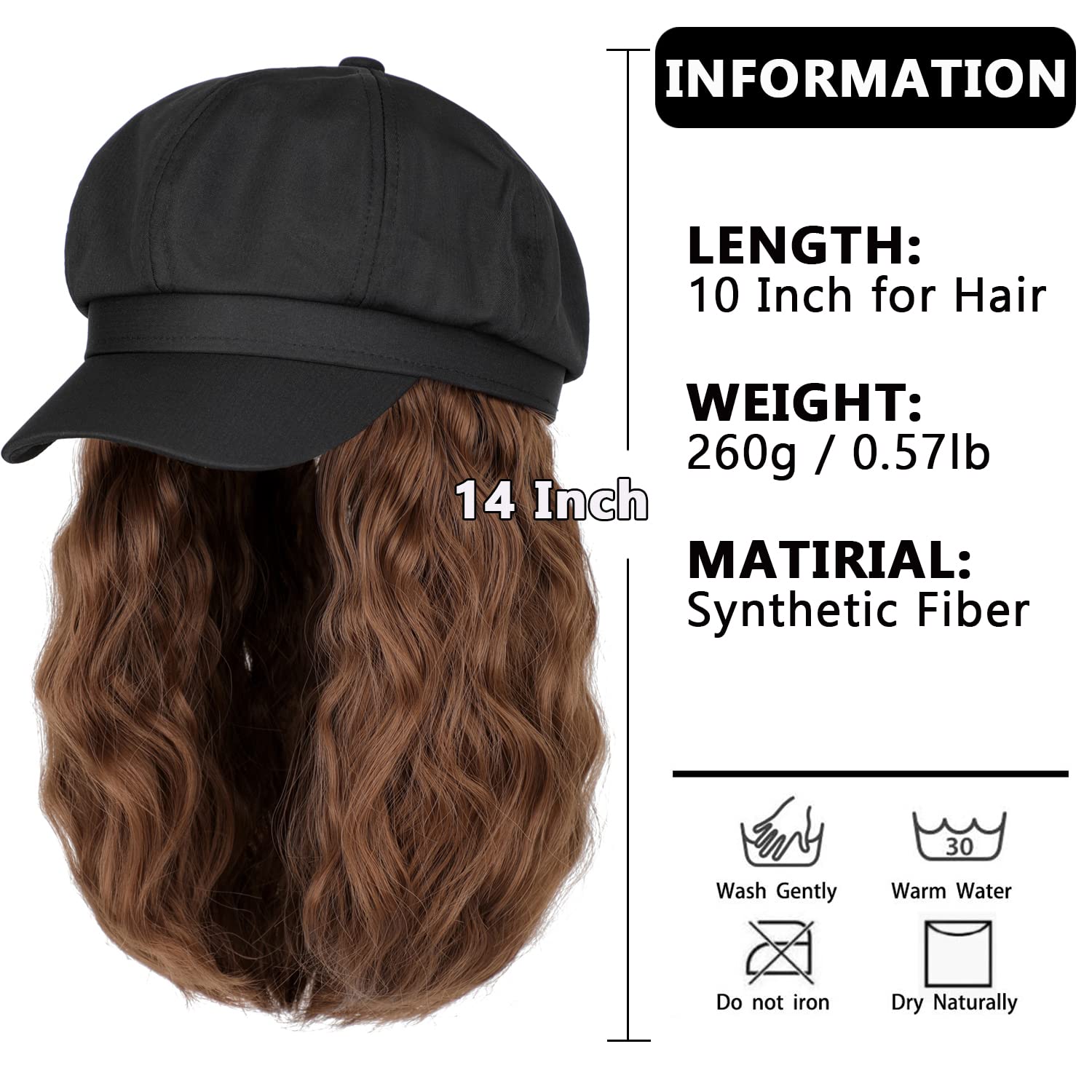 Women's Casual Fashion Brown White Casual Party High Temperature Wire Curls Wigs display picture 8