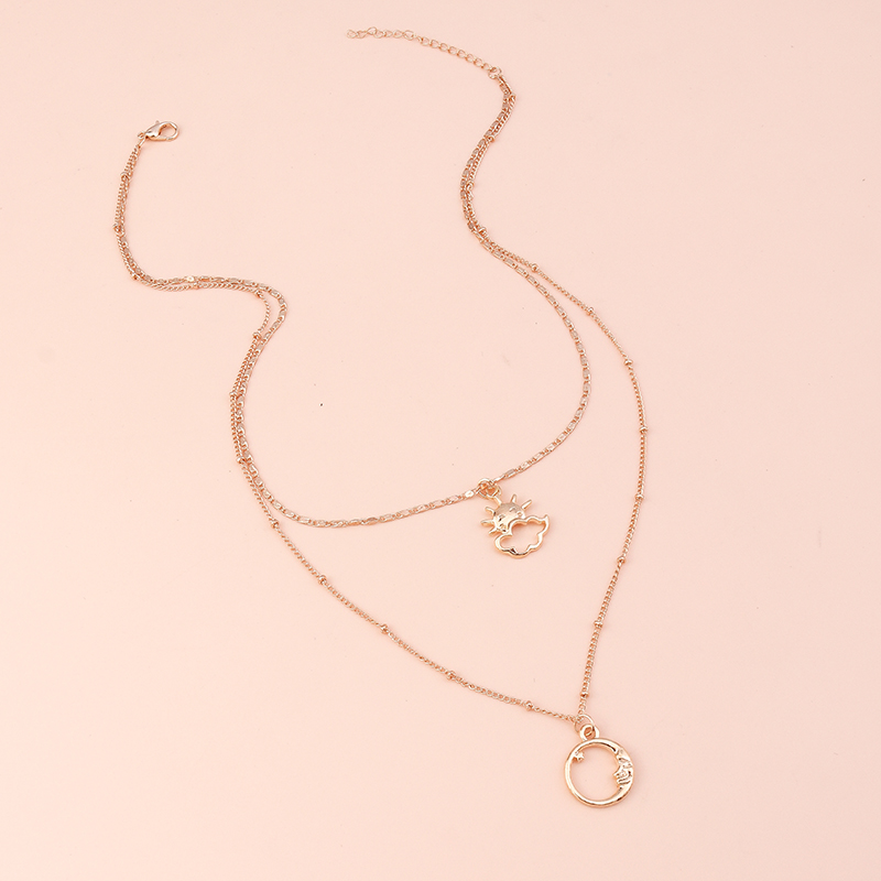 Simple Style Round Alloy Women's Necklace display picture 3