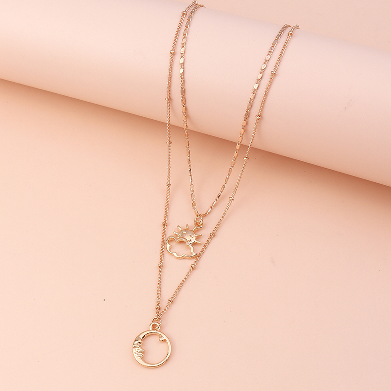 Simple Style Round Alloy Women's Necklace display picture 4