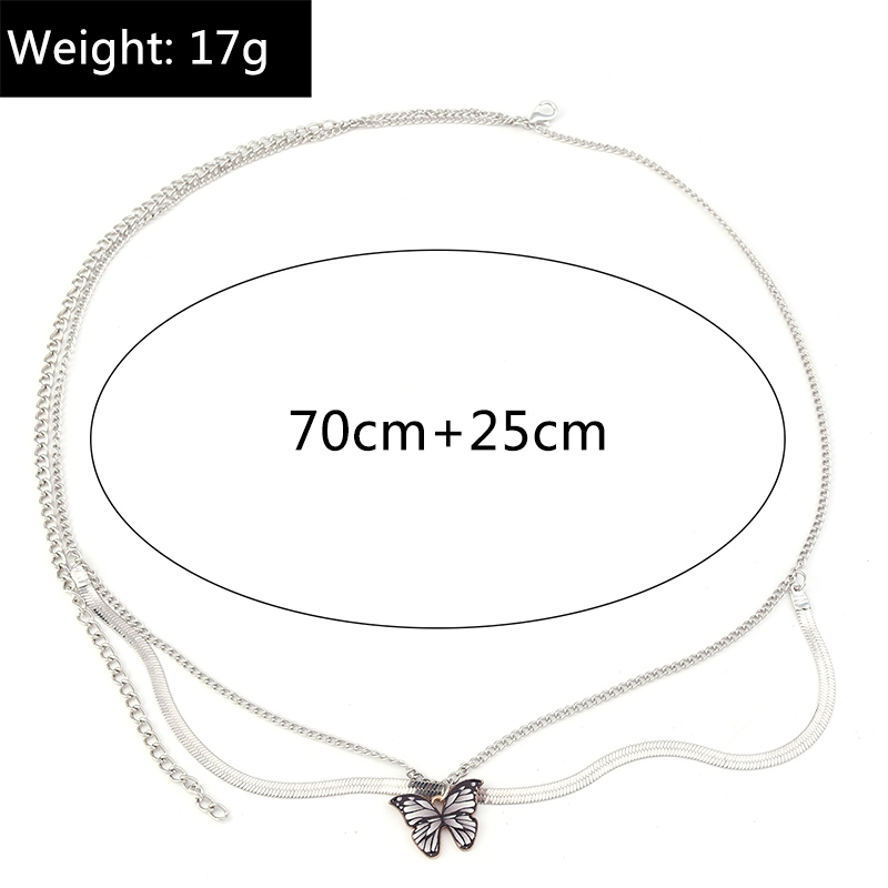 Retro Geometric Butterfly Alloy Women's Waist Chain 1 Piece display picture 6