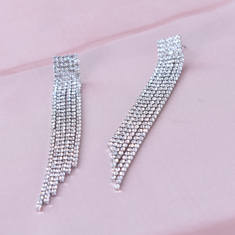 Fashion Geometric Copper Plating Artificial Diamond Drop Earrings 1 Pair display picture 8