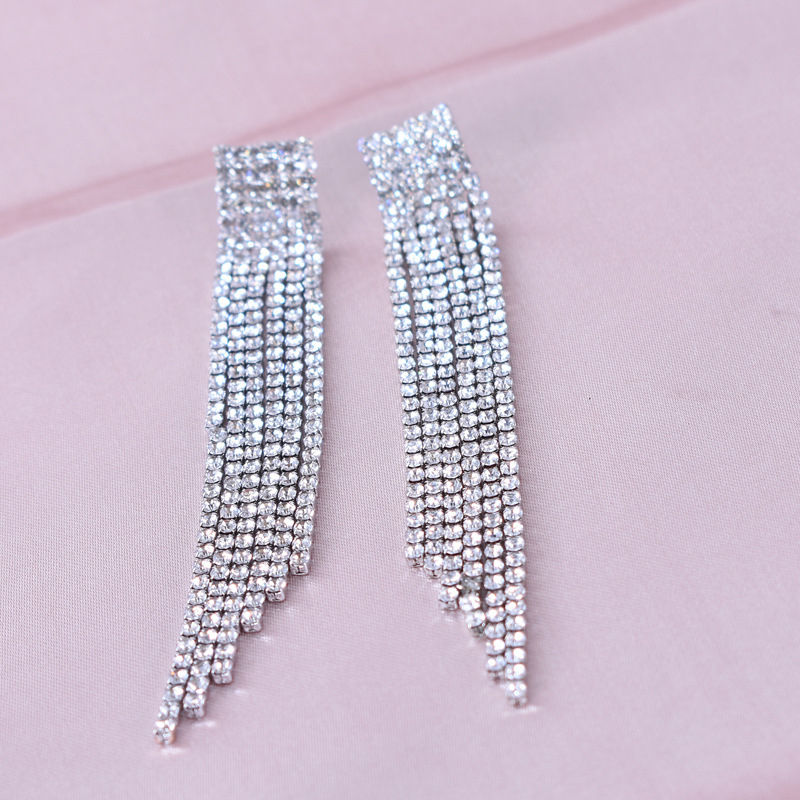Fashion Geometric Copper Plating Artificial Diamond Drop Earrings 1 Pair display picture 10