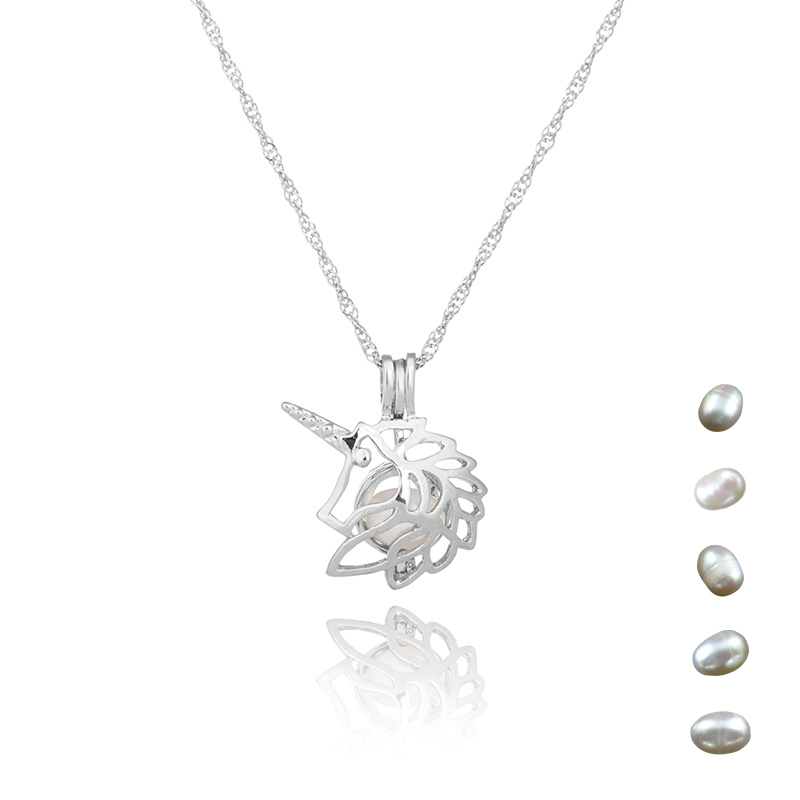 Einfacher Stil Tier Legierung Inlay Künstliche Perlen Frau Halskette Mit Anhänger 1 Stück display picture 7