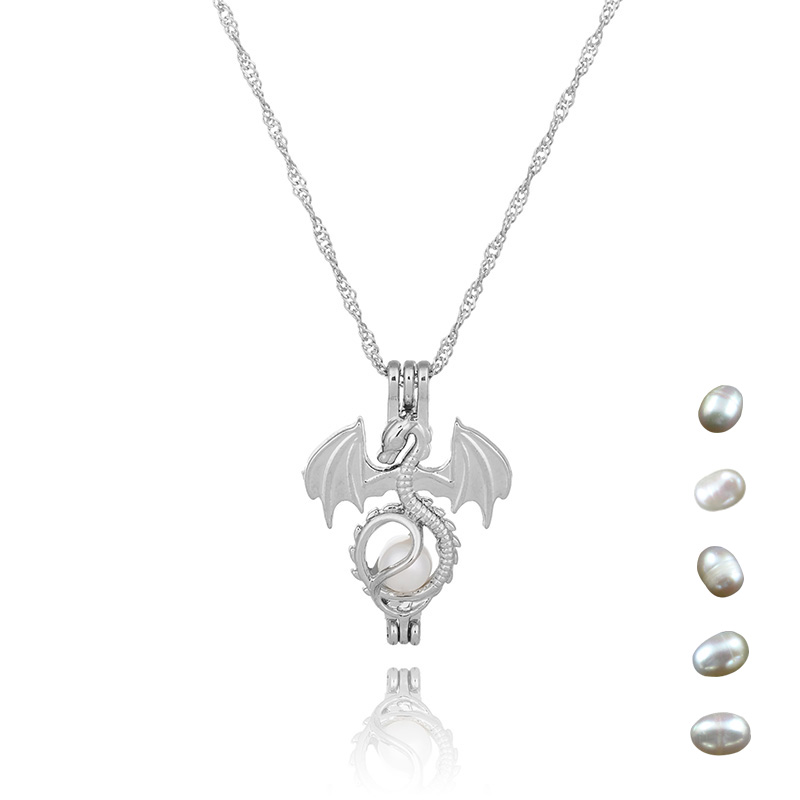 Einfacher Stil Tier Legierung Inlay Künstliche Perlen Frau Halskette Mit Anhänger 1 Stück display picture 11