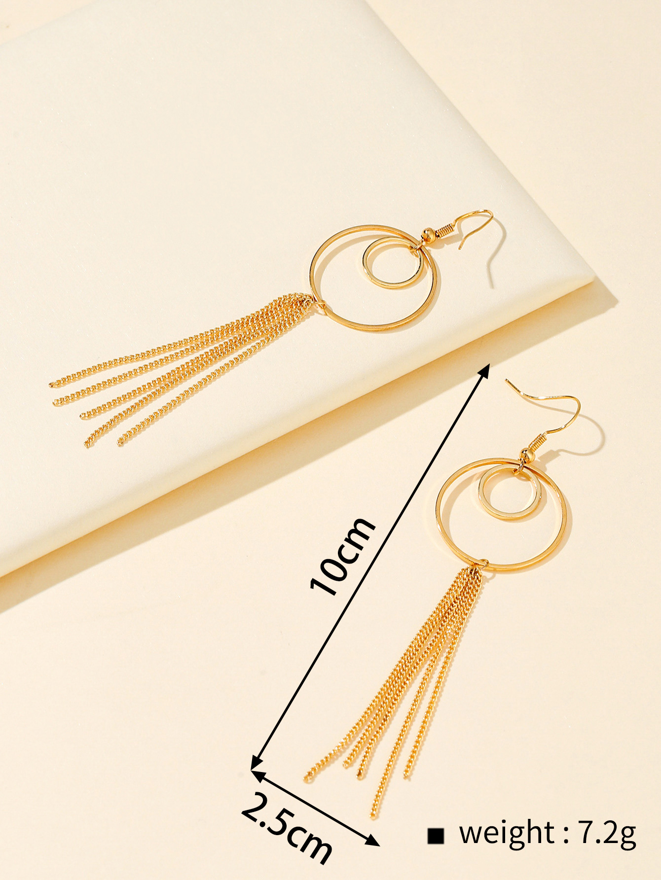 Fashion Tassel Copper Plating Drop Earrings 1 Pair display picture 2