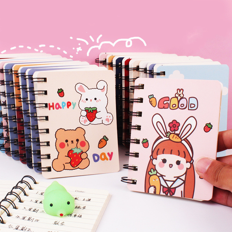 Cute Study Stationery Cartoon Mini Coil Notebook Notepad display picture 4