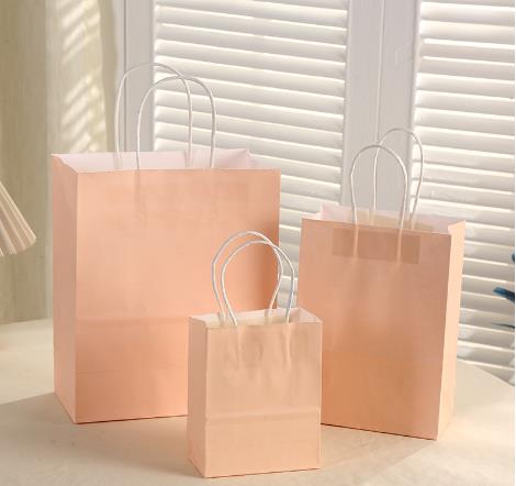 Simple Style Solid Color Paper Daily Gift Bags 1 Piece display picture 3