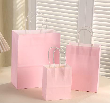 Einfacher Stil Einfarbig Papier Täglich Geschenk Taschen 1 Stück display picture 4
