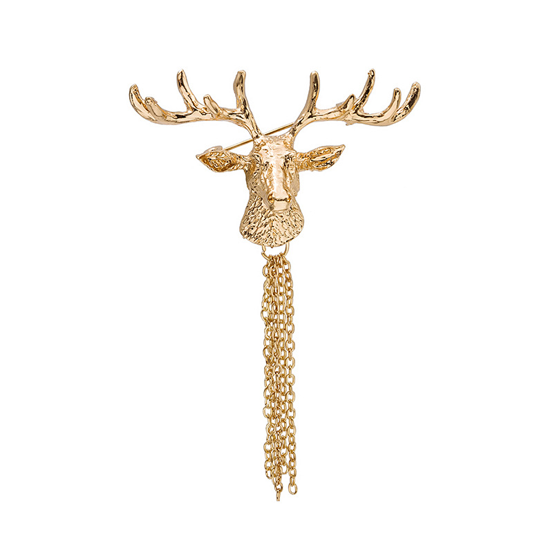 Fashion Elk Alloy Tassel Plating Unisex Brooches display picture 1