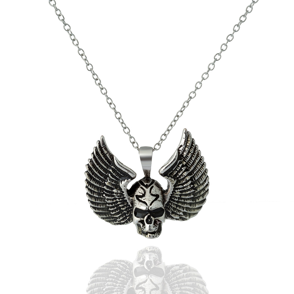 Retro Skull Alloy Luminous Women's Men's Necklace 1 Piece display picture 7