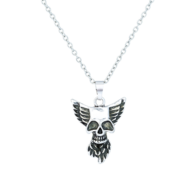 Retro Skull Alloy Luminous Women's Men's Necklace 1 Piece display picture 16