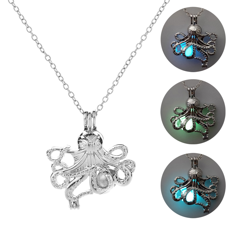 Cool Style Star Octopus Alloy Luminous Women's Men's Necklace 1 Piece display picture 22