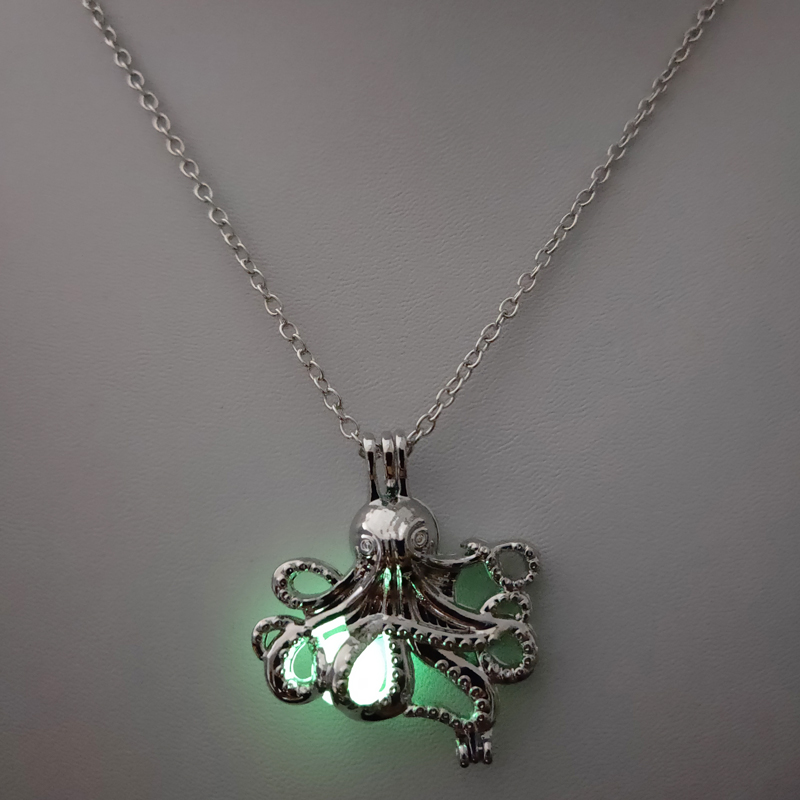 Cool Style Star Octopus Alloy Luminous Women's Men's Necklace 1 Piece display picture 24