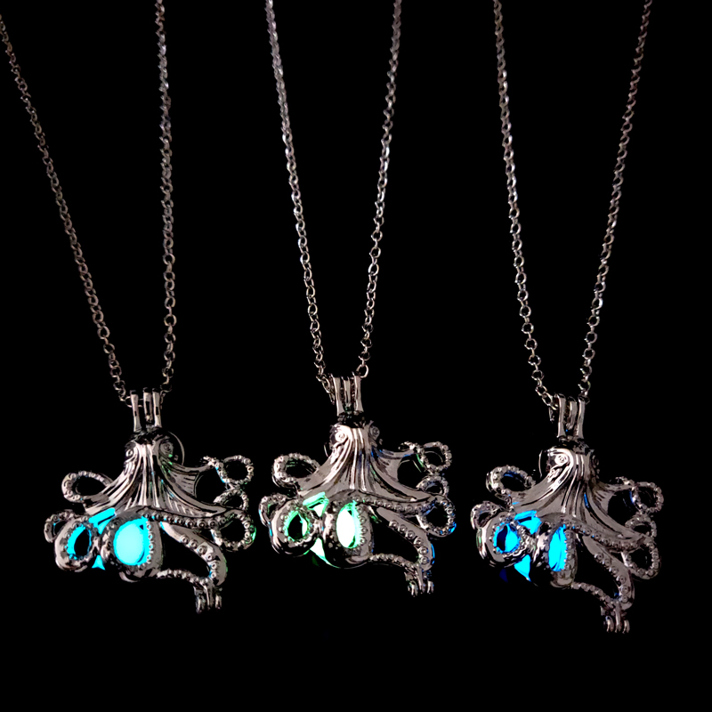 Cool Style Star Octopus Alloy Luminous Women's Men's Necklace 1 Piece display picture 25