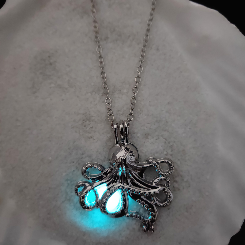 Cool Style Star Octopus Alloy Luminous Women's Men's Necklace 1 Piece display picture 28