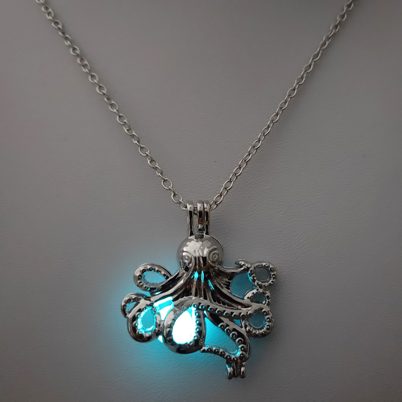 Cool Style Star Octopus Alloy Luminous Women's Men's Necklace 1 Piece display picture 29