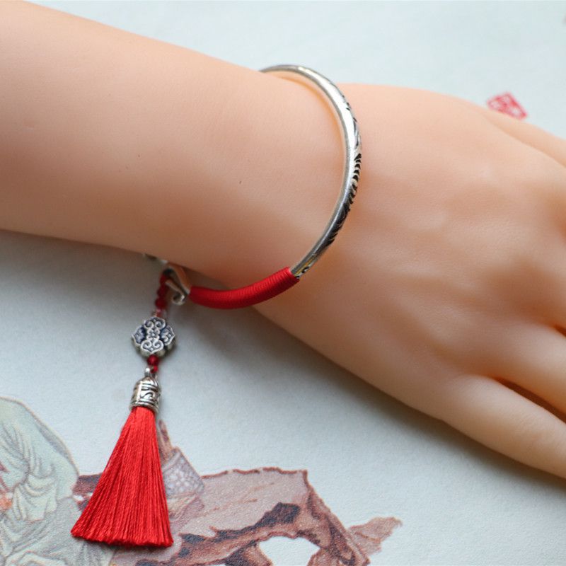 Fashion Ethnic Style Simple Style Tassel Sterling Silver Tassel display picture 1