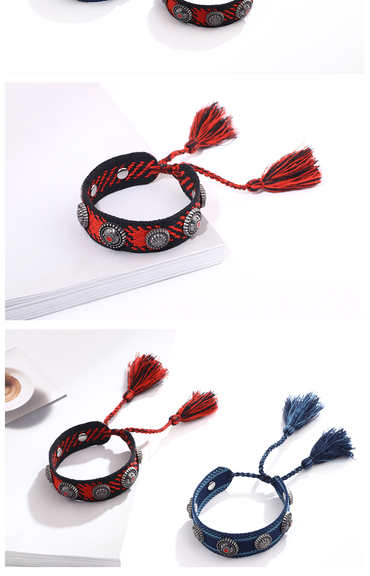 Ethnic Style Letter Polyester Braid Women's Bracelets display picture 4
