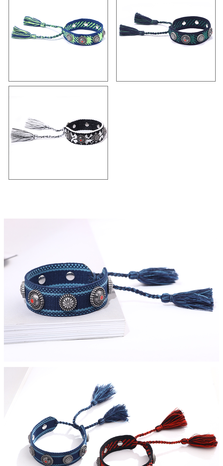 Ethnic Style Letter Polyester Braid Women's Bracelets display picture 5