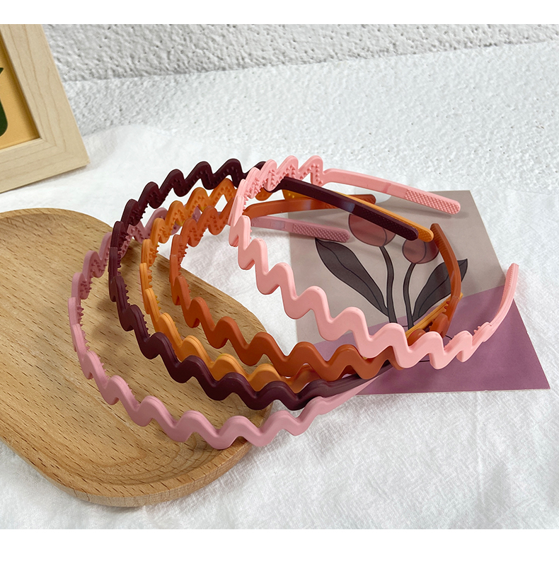 Lässig Wellen Kunststoff Haarband 1 Stück display picture 4