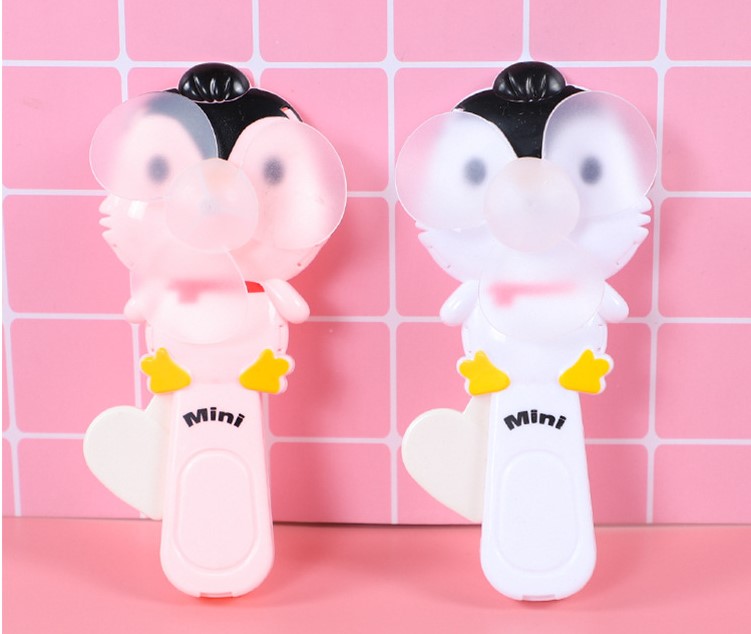 Mini Hand Pressure Penguin Chicken Fan Children's Summer Toy Cooling Fan Primary School Student Portable Fan Children's Day Gift display picture 4