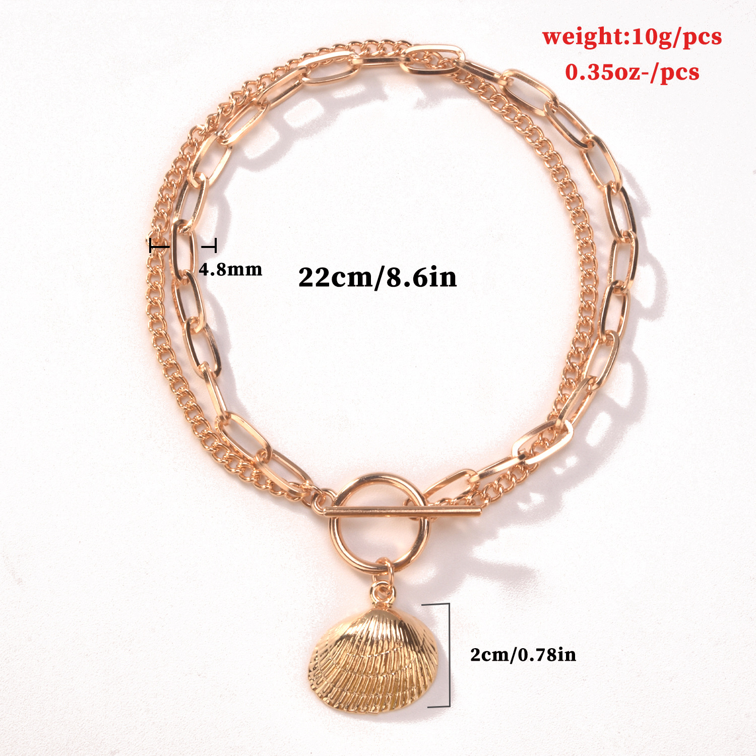 Fashion Shell Alloy Women's Anklet 1 Piece display picture 5