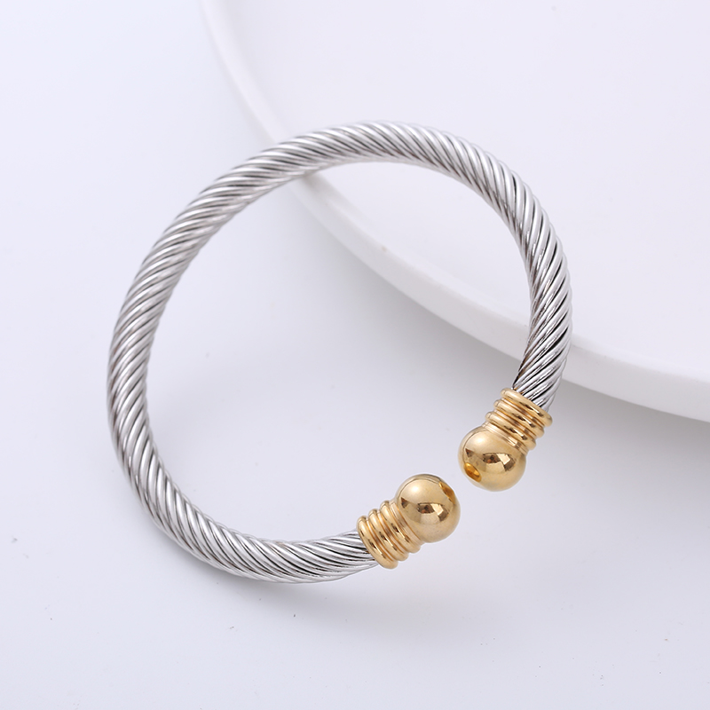 Fashion Bulb Stainless Steel Bangle 1 Piece display picture 2