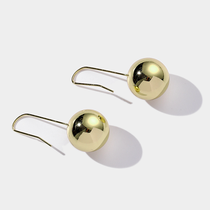 Fashion Round Alloy Women's Drop Earrings 1 Pair display picture 7