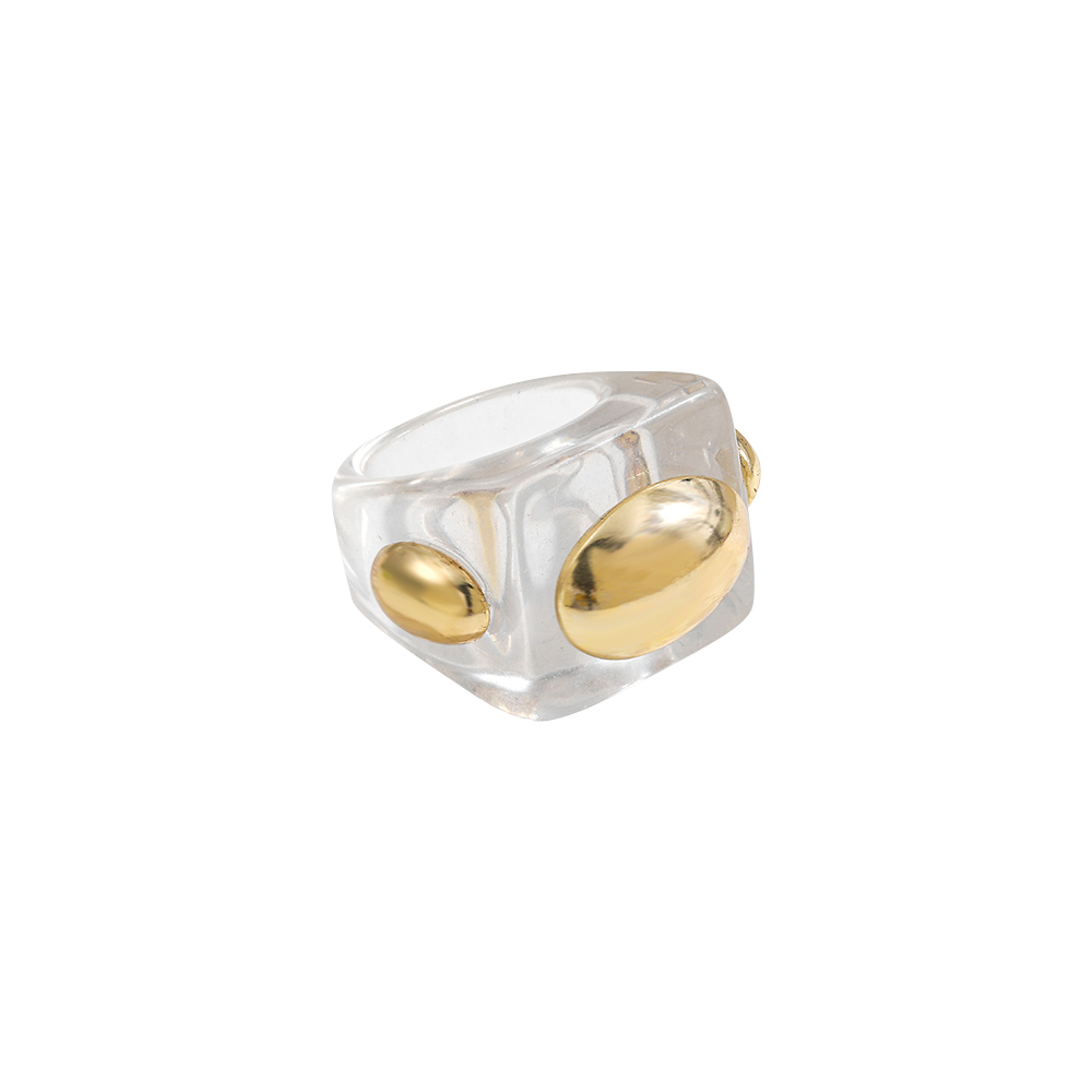 Simple Style Geometric Plastic Alloy Women's Rings 1 Piece display picture 6