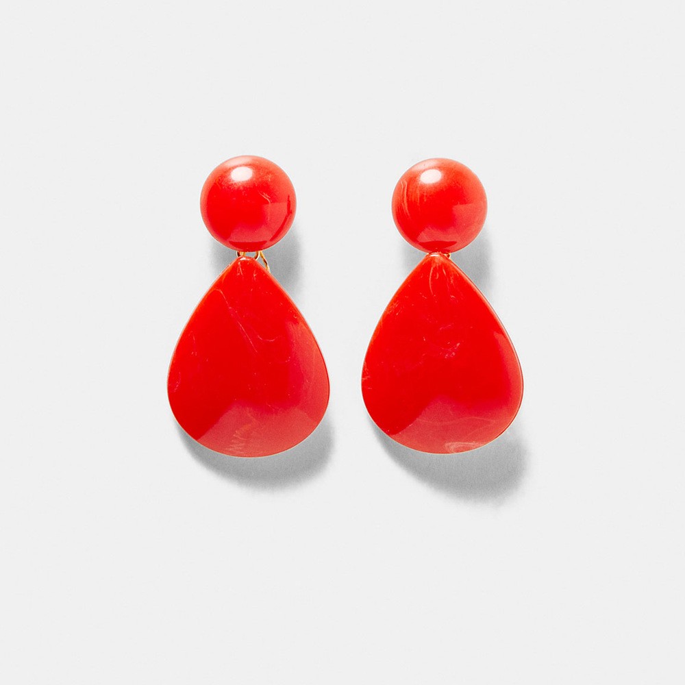 Fashion Water Droplets Alloy Stoving Varnish Women's Drop Earrings 1 Pair display picture 1