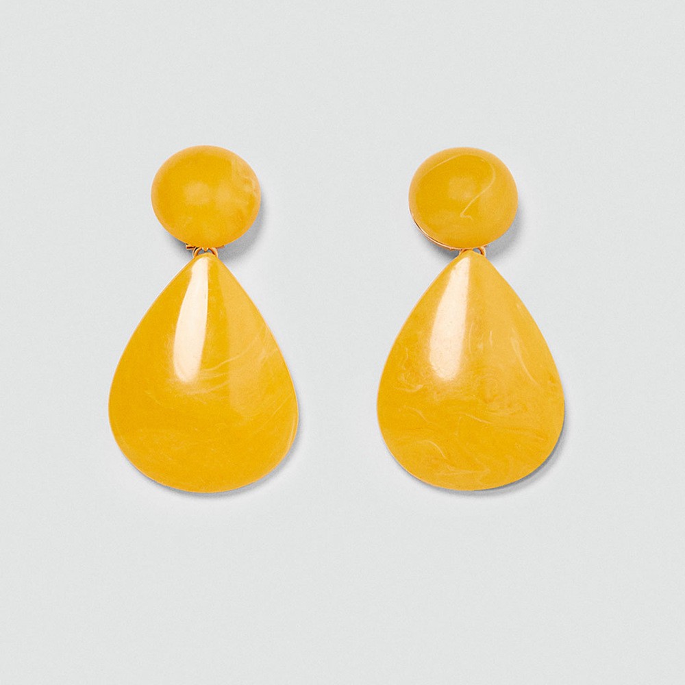 Fashion Water Droplets Alloy Stoving Varnish Women's Drop Earrings 1 Pair display picture 3