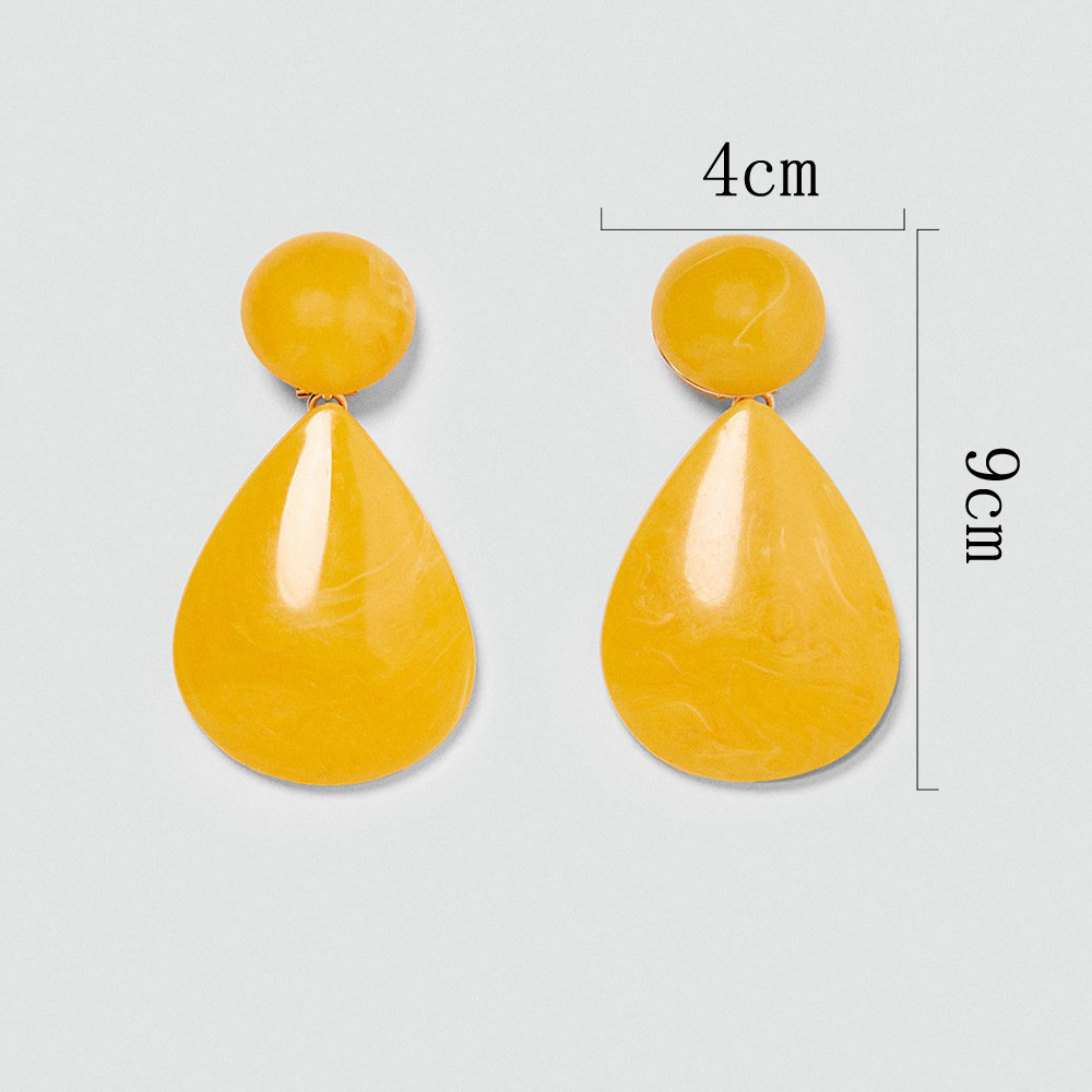 Fashion Water Droplets Alloy Stoving Varnish Women's Drop Earrings 1 Pair display picture 6