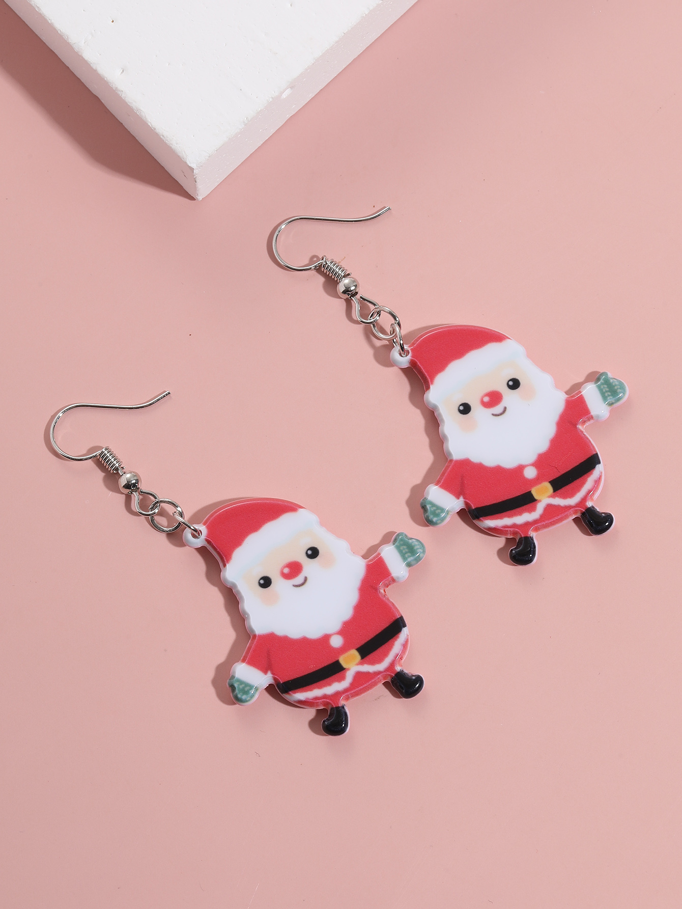 Cute Santa Claus Arylic Women's Ear Hook 1 Pair display picture 2