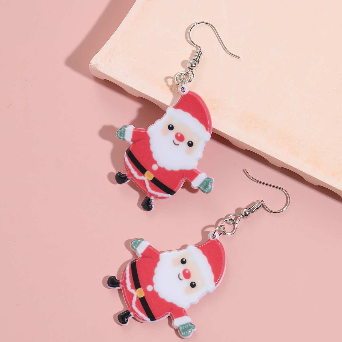 Cute Santa Claus Arylic Women's Ear Hook 1 Pair display picture 3