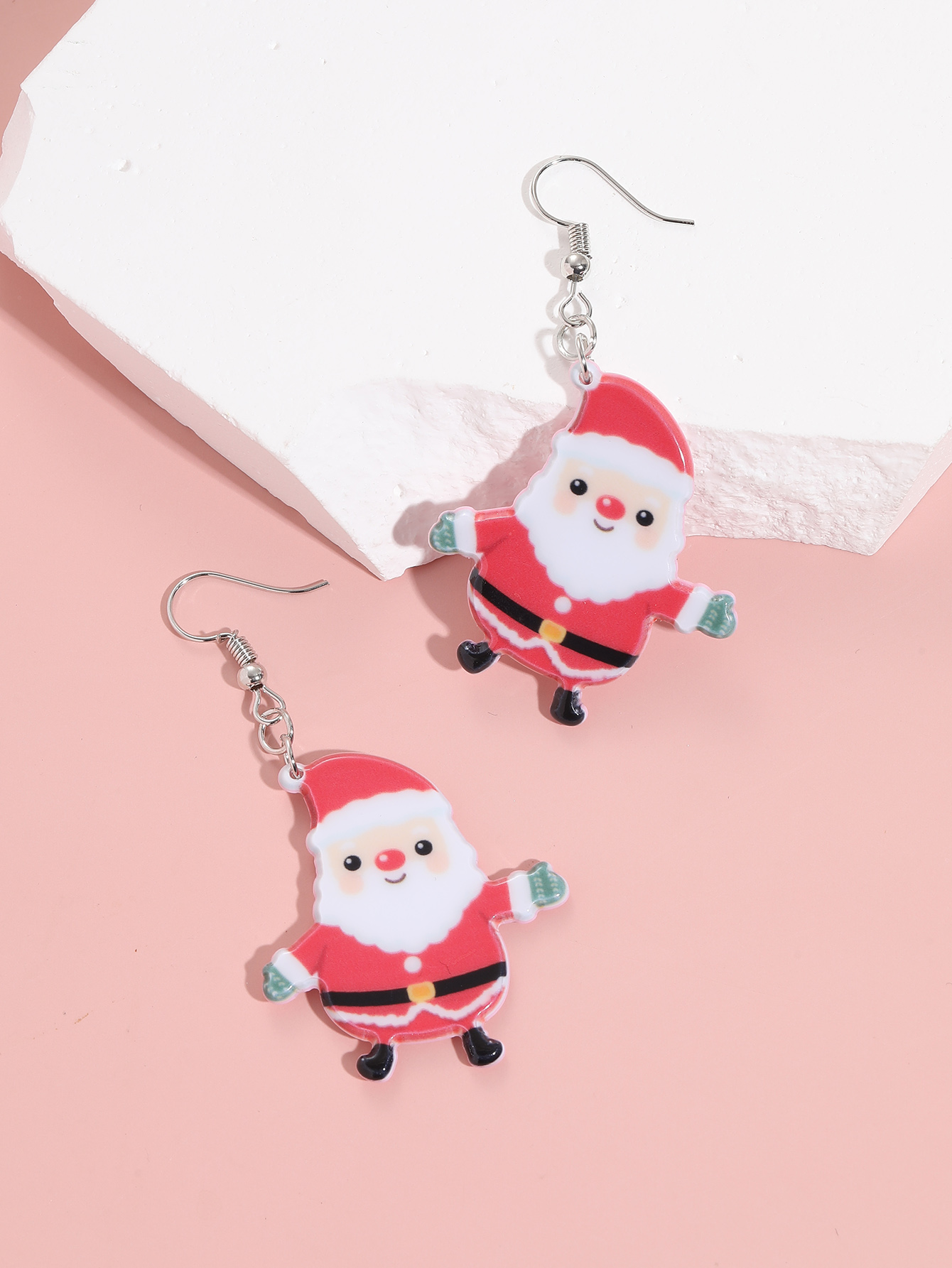 Cute Santa Claus Arylic Women's Ear Hook 1 Pair display picture 4
