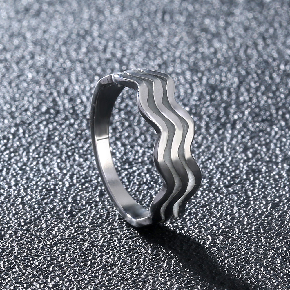 Sweet Heart Shape Butterfly Stainless Steel Zircon Rings In Bulk display picture 15