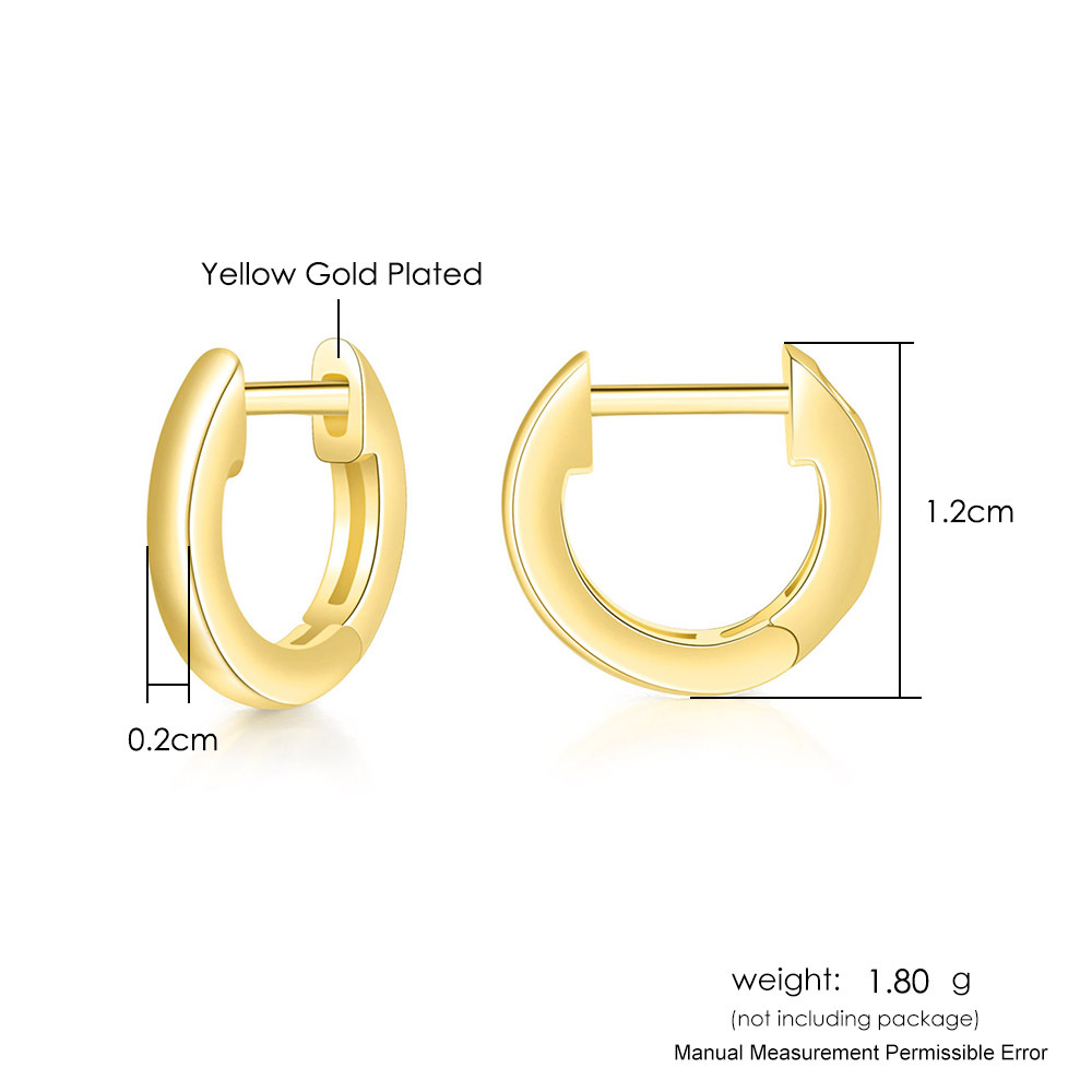 Fashion Geometric Copper Plating Zircon Hoop Earrings 1 Pair display picture 5