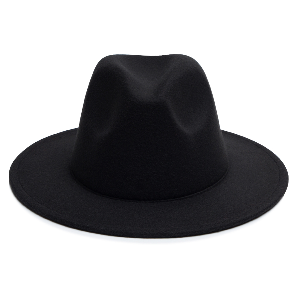 Sombrero Fedora Unisex De Estilo Simple Color Sólido Para Coser Grandes Aleros display picture 7