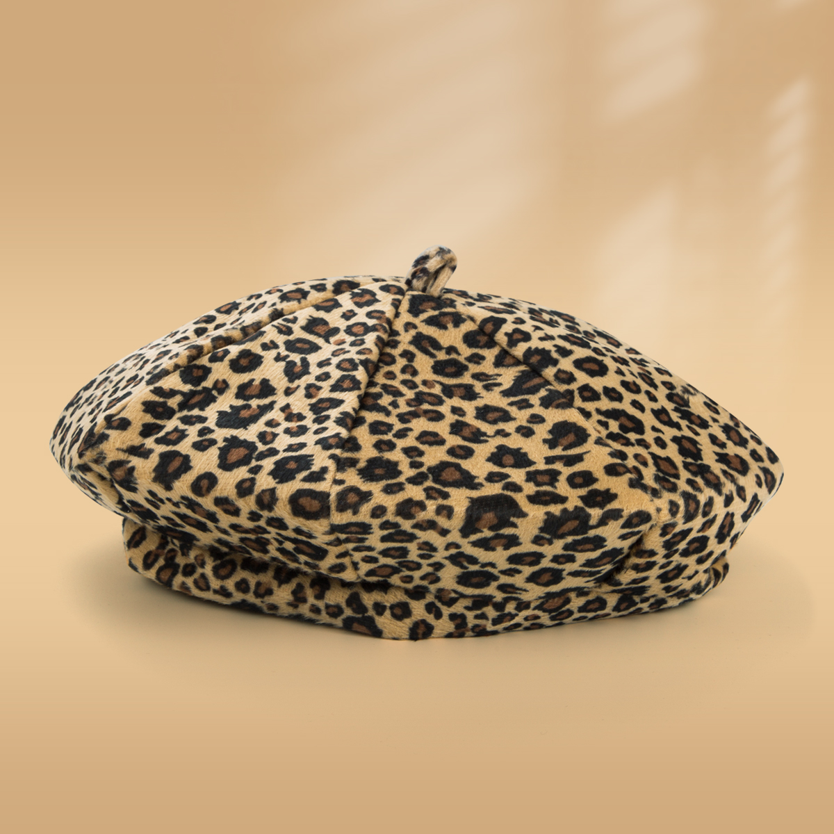 Women's Fashion Leopard Printing And Dyeing Eaveless Beret Hat display picture 1