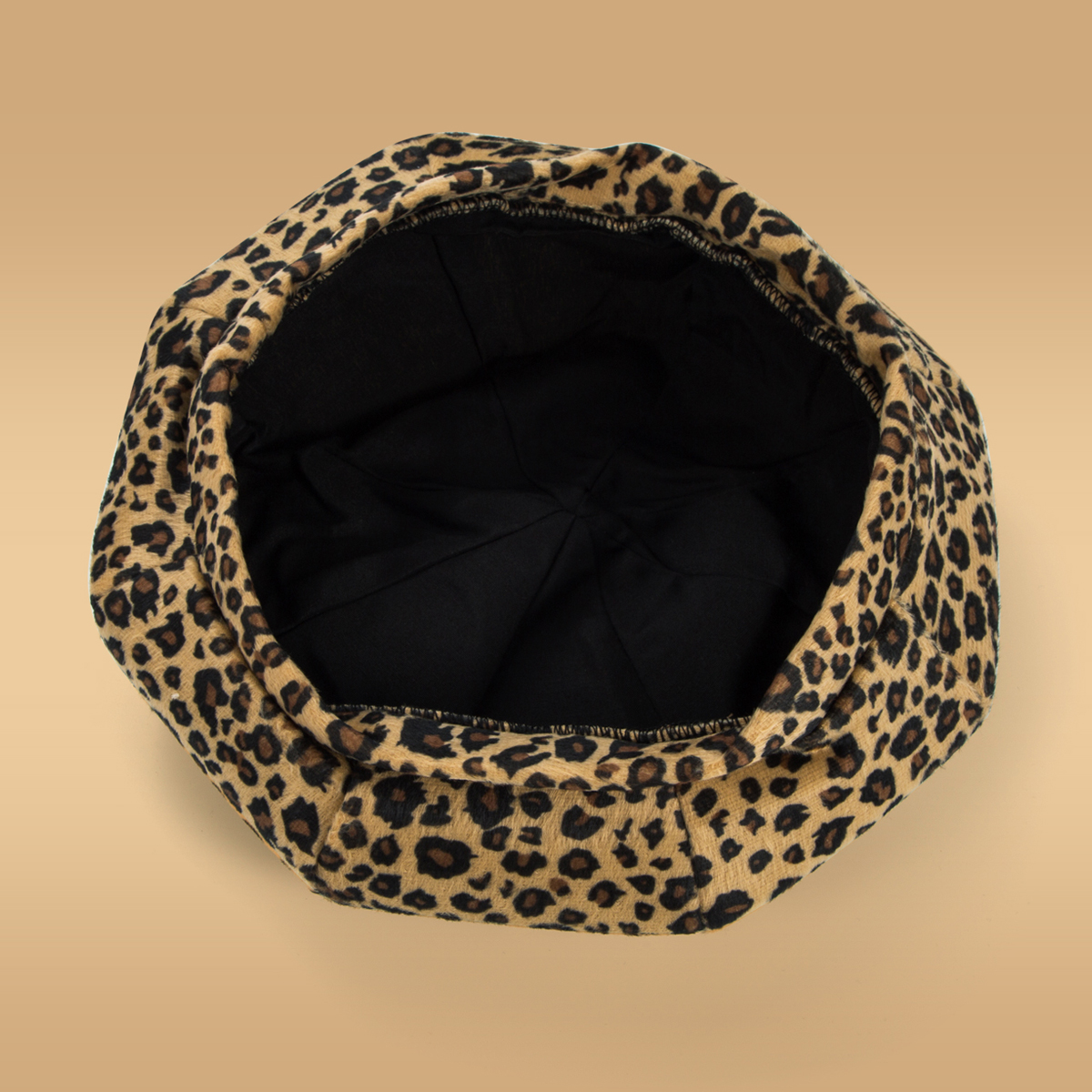 Women's Fashion Leopard Printing And Dyeing Eaveless Beret Hat display picture 4