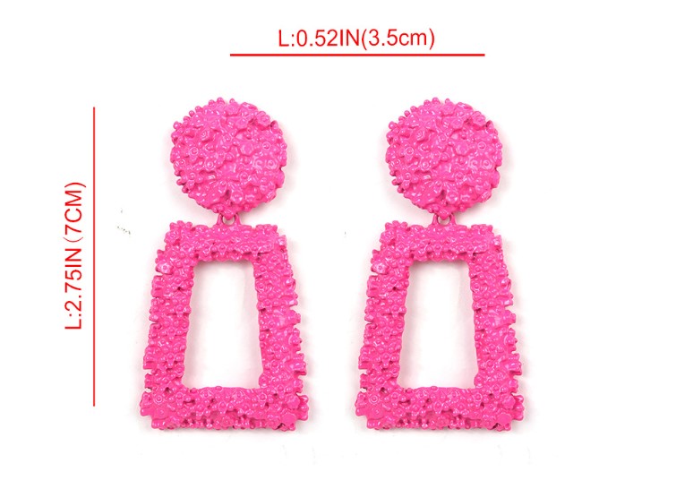 Fashion Solid Color Alloy Enamel Women's Drop Earrings 1 Pair display picture 6