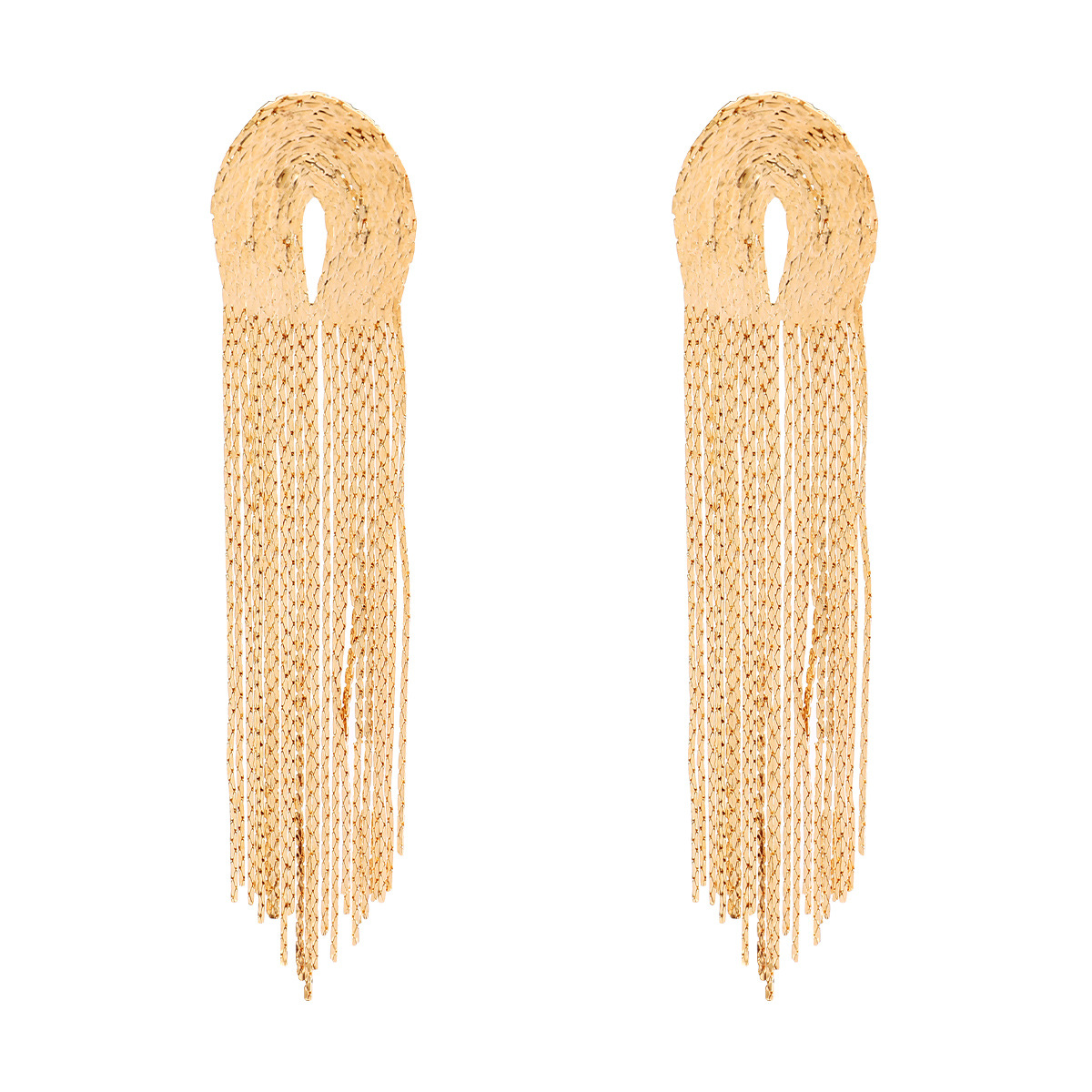 1 Pair Elegant Tassel Plastic Copper Women's Drop Earrings display picture 8