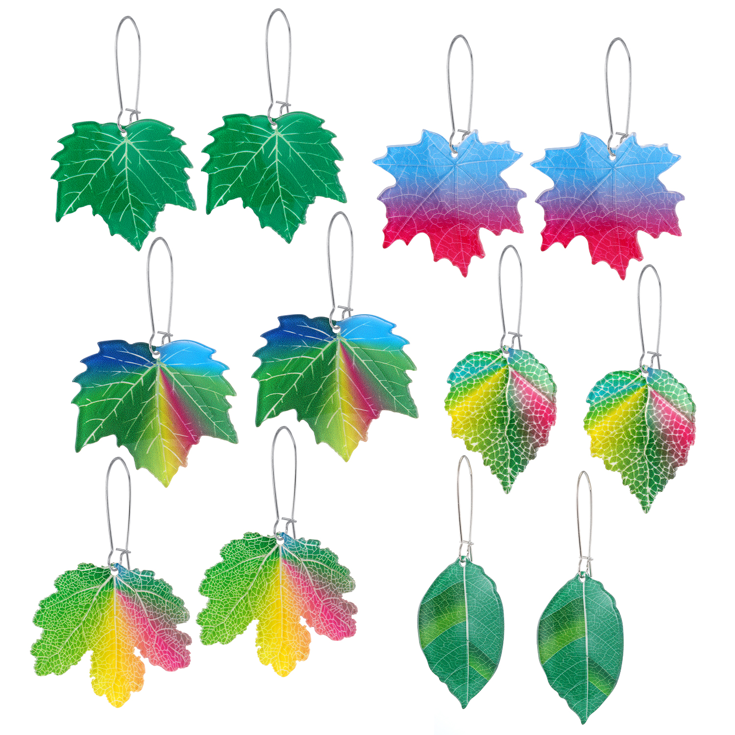 Fashion Leaves Alloy Plating Women's Drop Earrings 1 Pair display picture 10